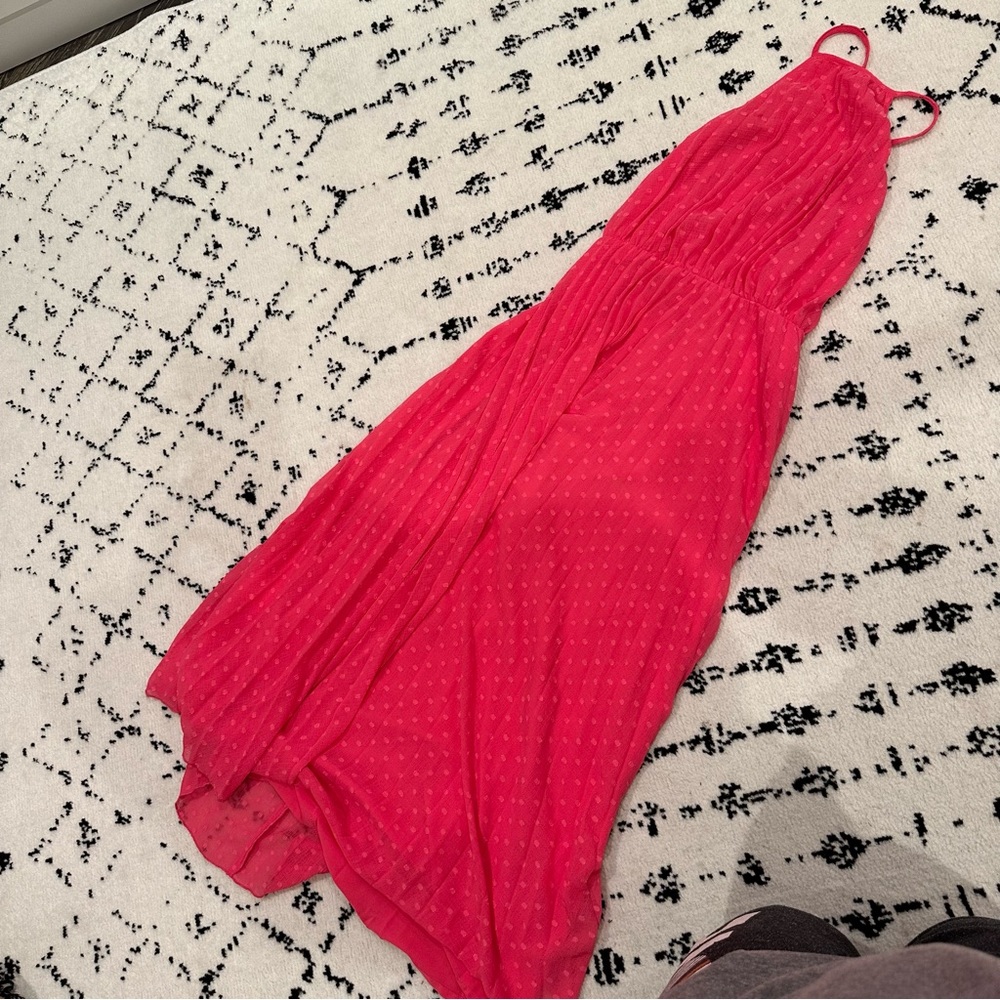 ASOS design halter pleated maxi dress size 4 - Picture 4 of 6